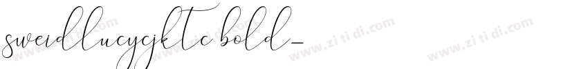 sweidlucycjktc bold字体转换